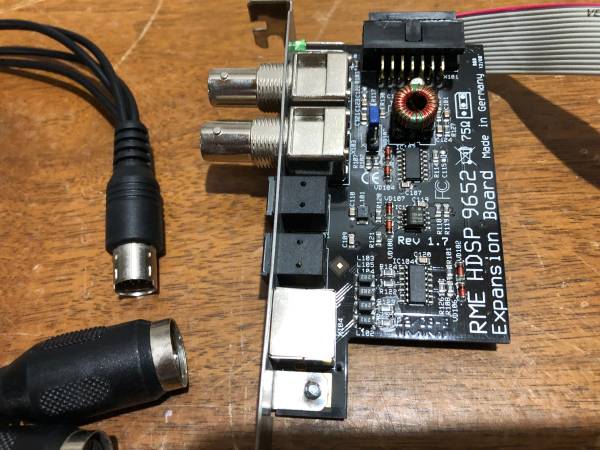 RME HDSP 9652 PCI Audio Card With Expansion Board SPDIF ADAT MIDI