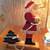 Santa & Christmas Tree ~ Handmade Folk Art Wood Decor 7 thumbnail