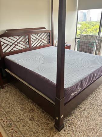 Like New Purple Restore Plus Soft California King Mattress 1