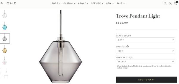 Decorative Modern Monopoint Hand Blown Glass Pendant Light Fixture 1