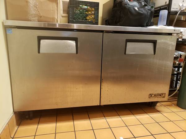 Commercial two door under counter refrigerator - True TUC-60 1