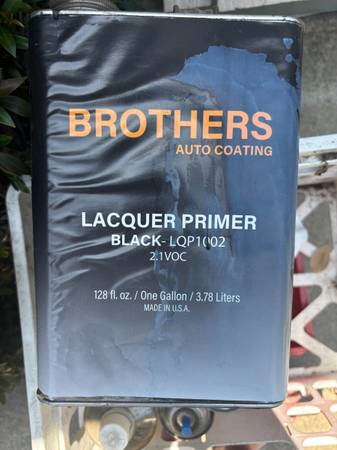 Brothers Auto Coating Lacquer Primer Black 1
