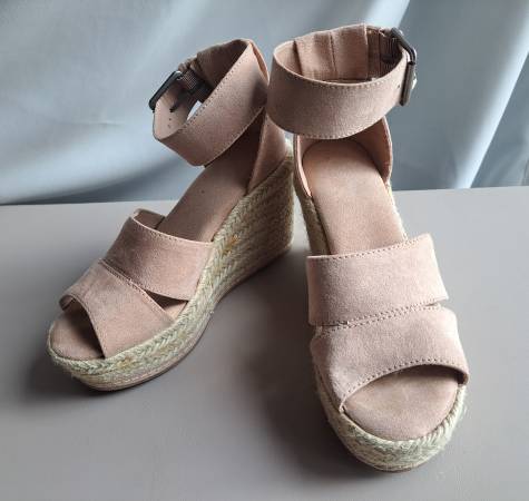High Heel Wedge Sandals - Size 6.5 1