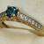 💎 Natural BLUE DIAMOND .52 CtTW ENGAGEMENT RING 💍 4 thumbnail