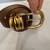 Women's Bebe Belt - Brown with Gold Hardware 1 thumbnail