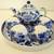 New Blue/White Floral Pattern Porcelain Tea Set (TeaPot, 4 Cups, Tray) 1 thumbnail