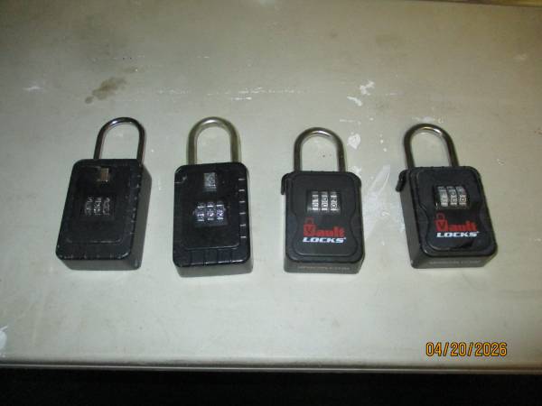 4 contractor combination lockboxes / keyboxes 1