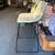 Gray suede bar stools 5 thumbnail
