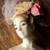 Vintage Victorian Woman Bust, Flower Hat 1 thumbnail