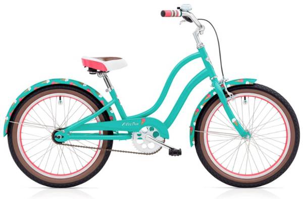 Girls Teal Ice Cream Cruiser Bicycle 1