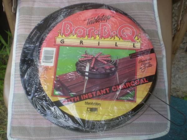 NEW 12" Table Top BBQ Grill with charcoal 1