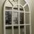 White Rustic Arch Solid Wood Window Style Wall Mirror 1 thumbnail