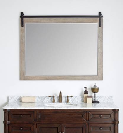 Vinnova Cortes 48” Rectangular Wall Mounted Bathroom Mirror 1