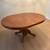 Solid Oak Dining Table with Leaf and Two Chairs 1 thumbnail