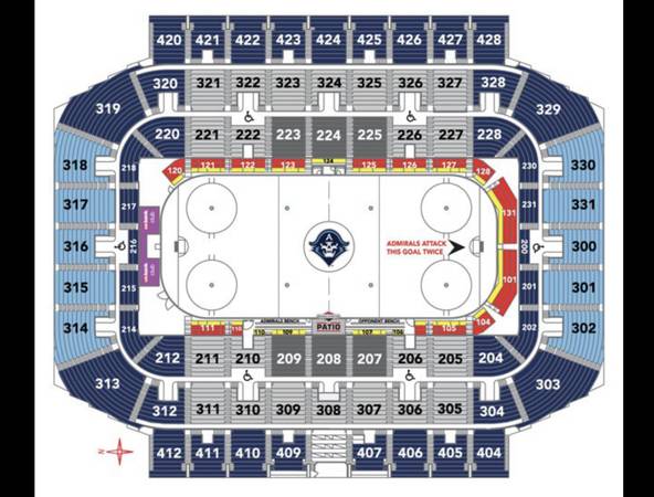 Admirals HOCKEY tickets ALL GAMES..FRONT ROW!! - On the Glass!! - $29 1