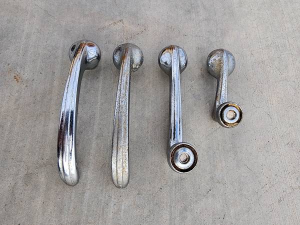 OEM 1939 1940 Cadillac Inside Door Handle Window Vent Crank Lot of 4 1