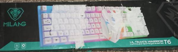 Milang Ultimate Warrior T6 - Wired keyboard w/Mouse 1