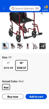 Silla de transporte de aluminio DRIVE - $100 (Lowville)63439306994433121