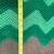 Handmade Crocheted Multi-Green Ripple Afghan Chevron Blanket Couch Bed 5 thumbnail