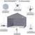 ABC 10X10 10' WHITE CANOPY ROLLING BAG TENT SHELTER CATERING OUTDOOR 3 thumbnail