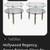 Hollywood Regency Mid Century Modern Goran 2-Tier Side Accent Table 7 thumbnail