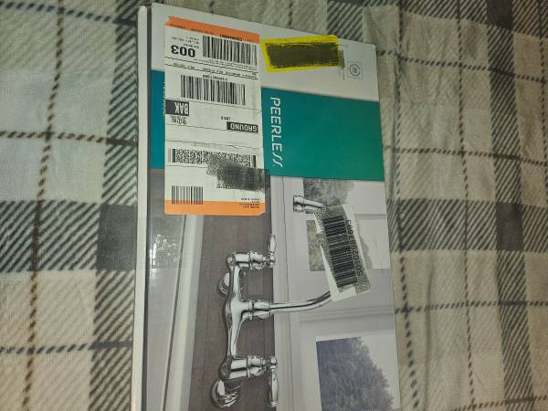 Peerless kitchen wall faucet, new 1