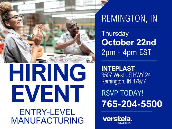 Manufacturing Associate - Night Shift | Inteplast Hiring Event 10/22 1