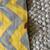 (Set) Zig zag patterned yellow & gray curtains 3 thumbnail
