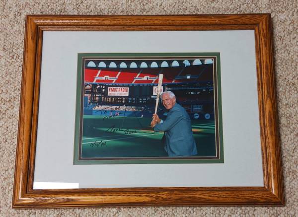 Jack Buck Framed Autograph St. Louis Cardinals Busch Stadium 18x14 1