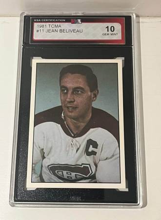🔥 GEM MINT BELIVEAU! – 1981 TCMA Jean Béliveau #11 (KSA 10) 🔥 1
