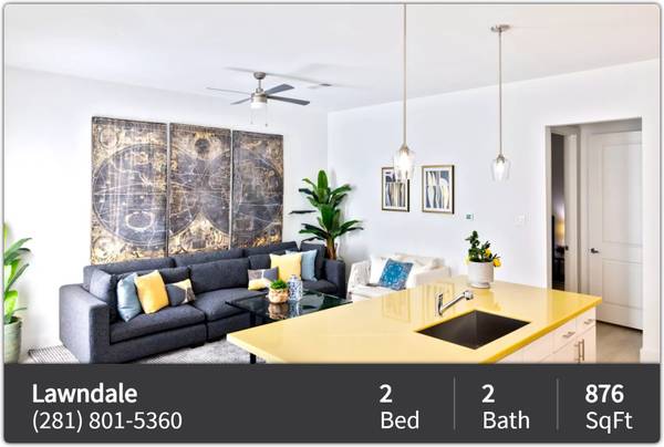 $1,490 / 2br - 876ft2 - Start living large! You'll love our 2 bed, 2 bath! 876 Sq Ft! (Houston)63906679706627122