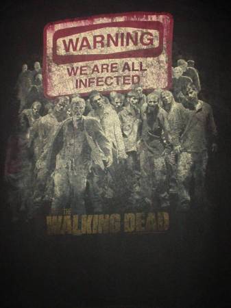 The Walking Dead Zombie Show Large L 2010 T-Shirt 1