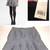 NWT Banana Republic Gray, Silver, Blk & Cream Shimmering Mini Skirt 2 thumbnail