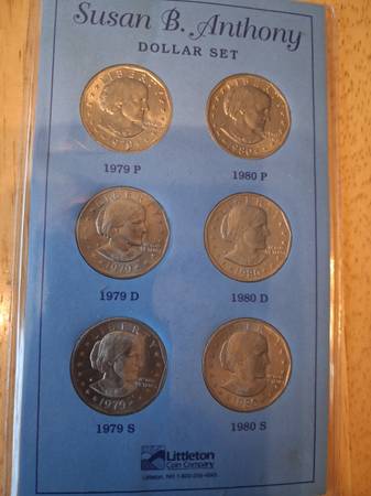 Susan B. Anthony dollars set 1