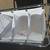 Impact WHITE Cart w 3-Bushel Nylon Cloth Bag Laundry Sorter Cart Chrome Folding  2 thumbnail