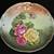 Antique 12” Roses Embossed Porcelain Plate Dish 1 thumbnail
