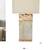 * Designer cement/antique gold finished square Lamp with Linen Shade * 1 thumbnail