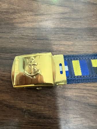48” Nautical code Flag  Belt with Solid Brass Buckle 1