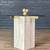 Italian Post Modern Travertine Stone & Brass Side Table by Artedi, c.1 3 thumbnail