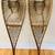 Antique Vintage Pair of Wooden Snow Shoes with Leather Bindings Cabin 15 thumbnail