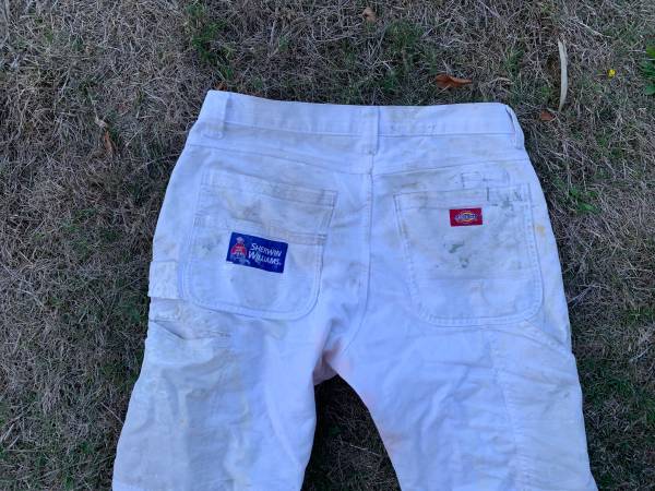 White Dickies Painters Pants Sherwin Williams Branded M 30X30 1