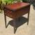 Beautiful Vintage Mahogany End Table with an Inlaid Leather Top 4 thumbnail