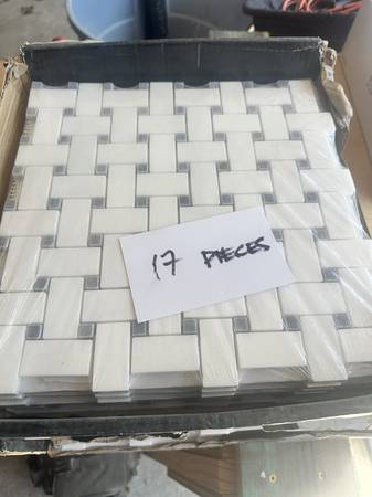 Basketweave stone tile 1