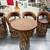 EQUIPALE Mexican leather table set 4 thumbnail