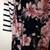 James C Size Large Navy Blue with Floral A-Line Tunic Flair Dress 3 thumbnail