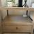 Crate and Barrel Keane Large Weathered Natural Wood Storage End Table 3 thumbnail