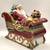 Christmas Cookie Jar Santa Sleigh Over the Housetops Hand Painted 3 thumbnail