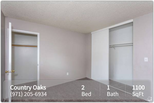 $1,595 / 2br - 1100ft2 - Country Oaks – ¡Disfruta de fácil acceso al transporte público! (Beaverton - A 6 minutos en auto del Parque Natural Tualatin Hills)63672618981761120