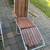 Retro folding aluminum / redwood patio chaise lounge A59 3 thumbnail