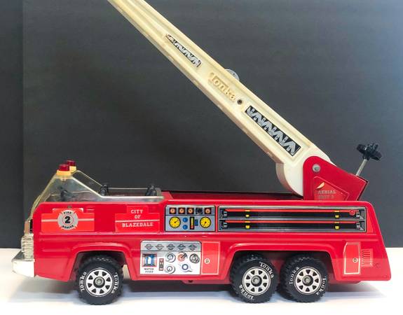 Vintage Tonka Hook & Ladder No. 1 & Tonka Aerial Unit Fire Trucks 1